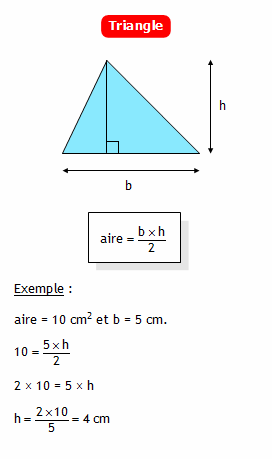 Comment calculer l'aire d'un triangle sans connaître sa hauteur ?