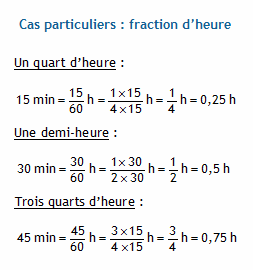 Convertir nombre décimal en heure